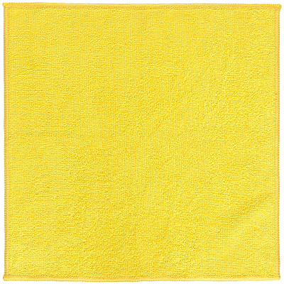 Микрофибра 30х30 - оверлок Желтая 220гр (100шт*кор)