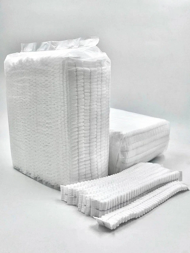 Шапочка - шарлотка белая - 100шт (20уп*кор)