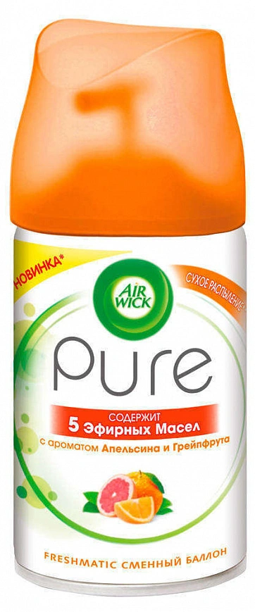 Сменный баллон "Airwick" 250мл - апельсин и рейпфрут (6шт*уп) Сменный баллон "Airwick" 250мл - апельсин и рейпфрут (6шт*уп)