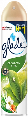 Освежитель воздуха "Glade" 300мл - свежесть утра (12шт*уп)