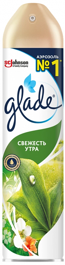 Освежитель воздуха "Glade" 300мл - свежесть утра (12шт*уп) Освежитель воздуха "Glade" 300мл - свежесть утра (12шт*уп)