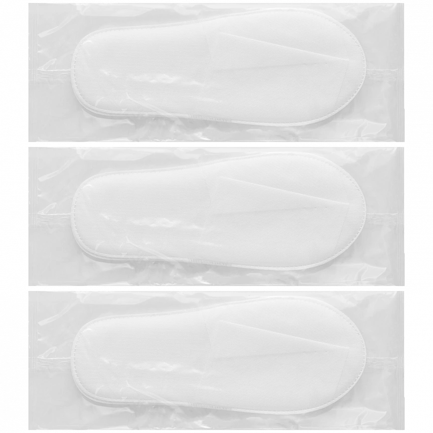 Тапочки Спанбонд подошва без точек - открытый мыс (100пар*кор)