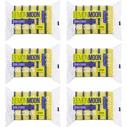 LM Губка 100х71х29 - 5шт розовая с зеленым с абр.650 SB (60уп*кор) 