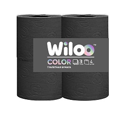 Wiloo Туалетная бумага 3сл 21м - [56шт] черная 