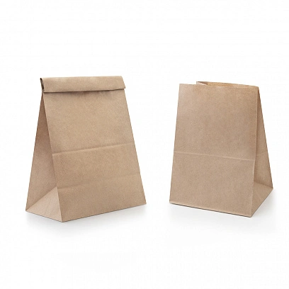 Пакет без ручек 180х120х290 - [1000шт] бумажный 50гр 