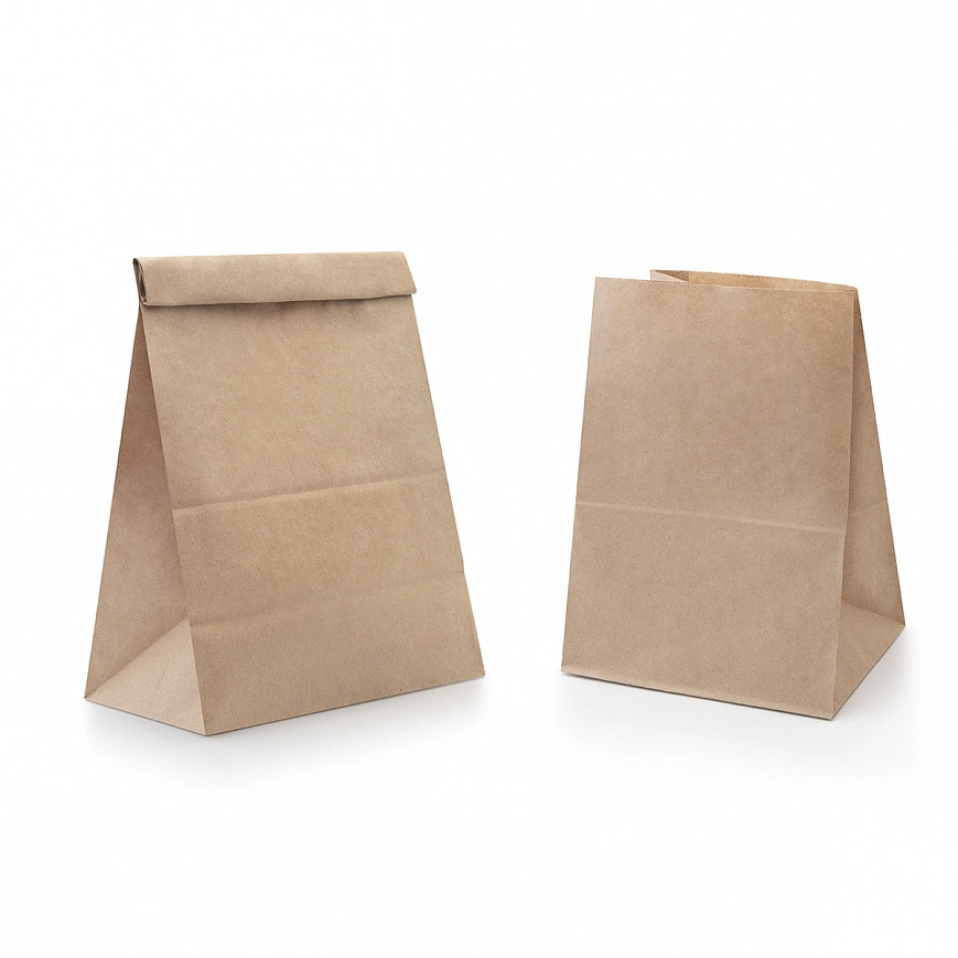 Пакет без ручек 180х120х290 - [1000шт] бумажный 50гр 