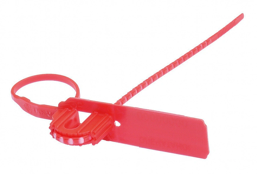 Пломба пластиковая номерная усиленная 270мм - 10шт Аркан (100уп*кор)