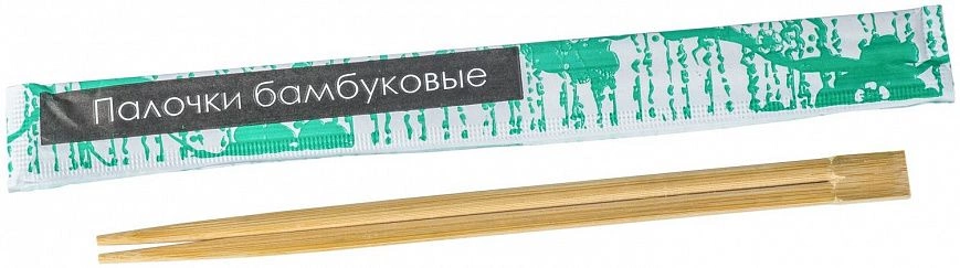 Палочки для ролл Квадратные бамбуковые в бумаге 100шт (20шт-уп)