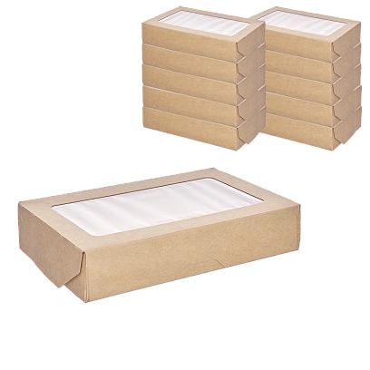 1EA OneBox коробка с окном 1000мл - 25шт крафт (10уп*кор) 120х200х40