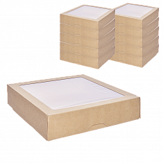 Коробка 1EA OneBox коробка с окном 1500мл [150шт] 200х200х48 