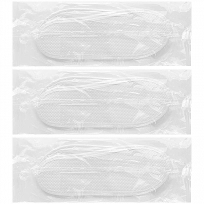 Тапочки эва-3 пвх - открытый мыс прозрачный (200пар*кор) мк