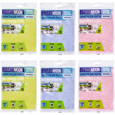 LM Салфетка вискозная 30х38 - 3шт (38уп*кор) пл. 80г/м 
