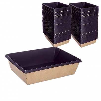 1EA OneClick  500мл Контейнер Черный - 50шт (8уп*кор)