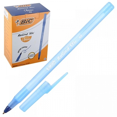 Ручка шариковая Round Stic Bic (10шт*кор)