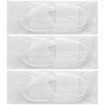 Тапочки Махра Стандарт подошва эва-3 - открытый мыс (150пар*кор) мк