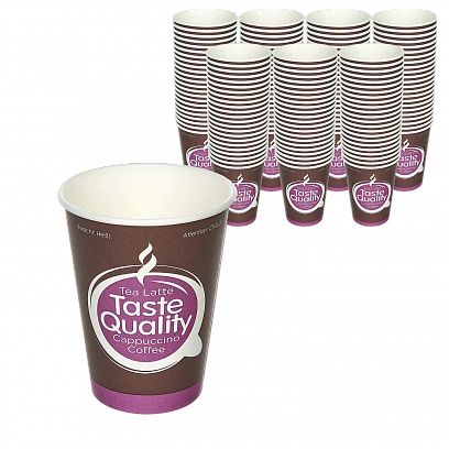 Стакан 1сл цветной 330мл - 50шт бумажный (16уп*кор) 