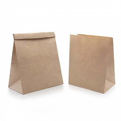 Пакет без ручек 220х120х290 - [1000шт] бумажный 50гр