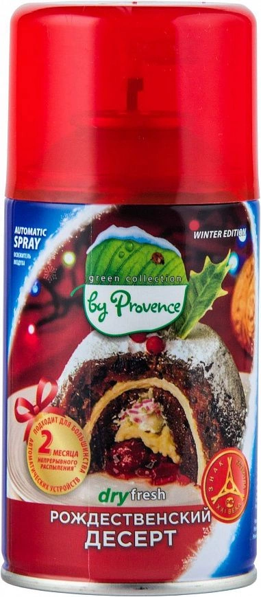 Сменный баллон универсальный "By Provence" Рождественский десерт 250мл (12шт-уп) Сменный баллон универсальный "By Provence" Рождественский десерт 250мл (12шт-уп)