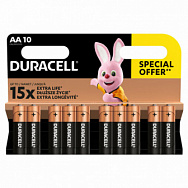 Батарейки АА - 10шт "Duracell" 