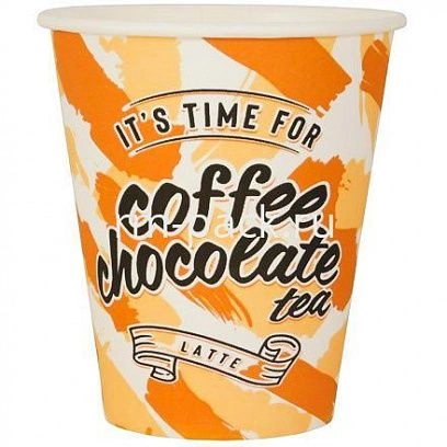 Стакан картонный 330мл 1сл Coffee Time 50шт (20шт-уп) пэйпер