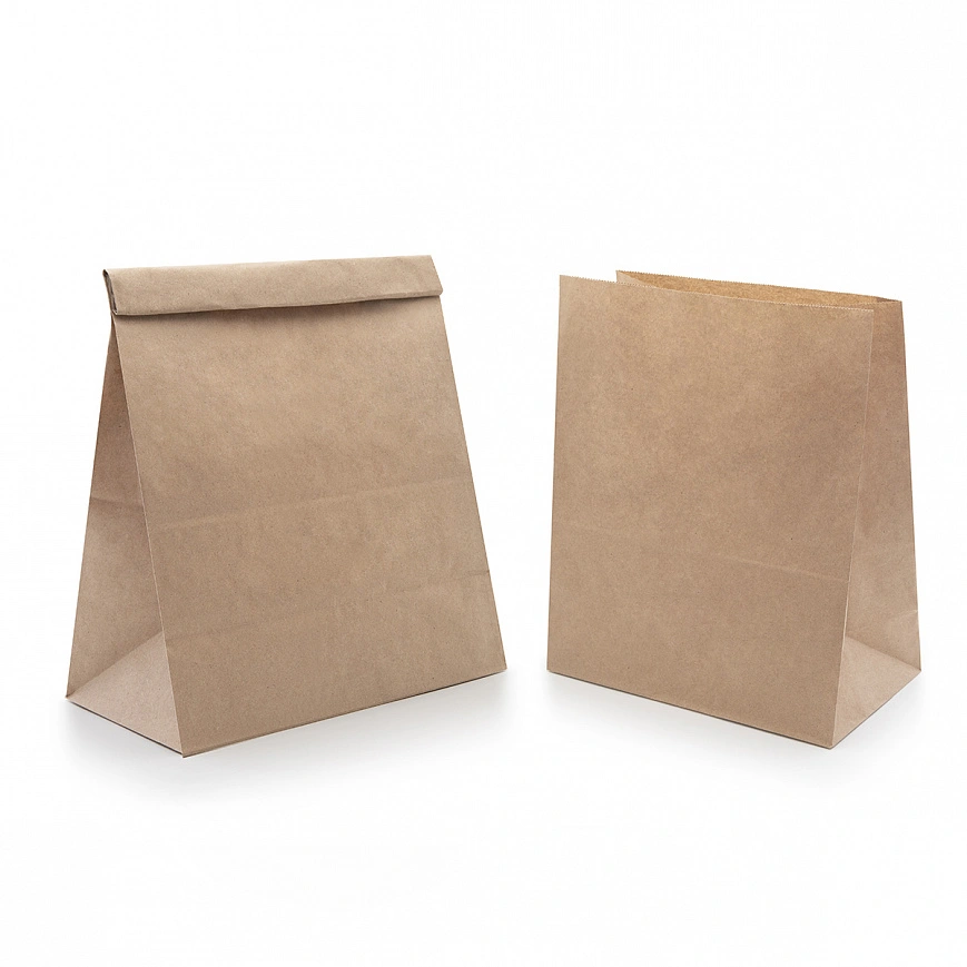 Пакет без ручек 220х120х290 - [1000шт] бумажный 50гр