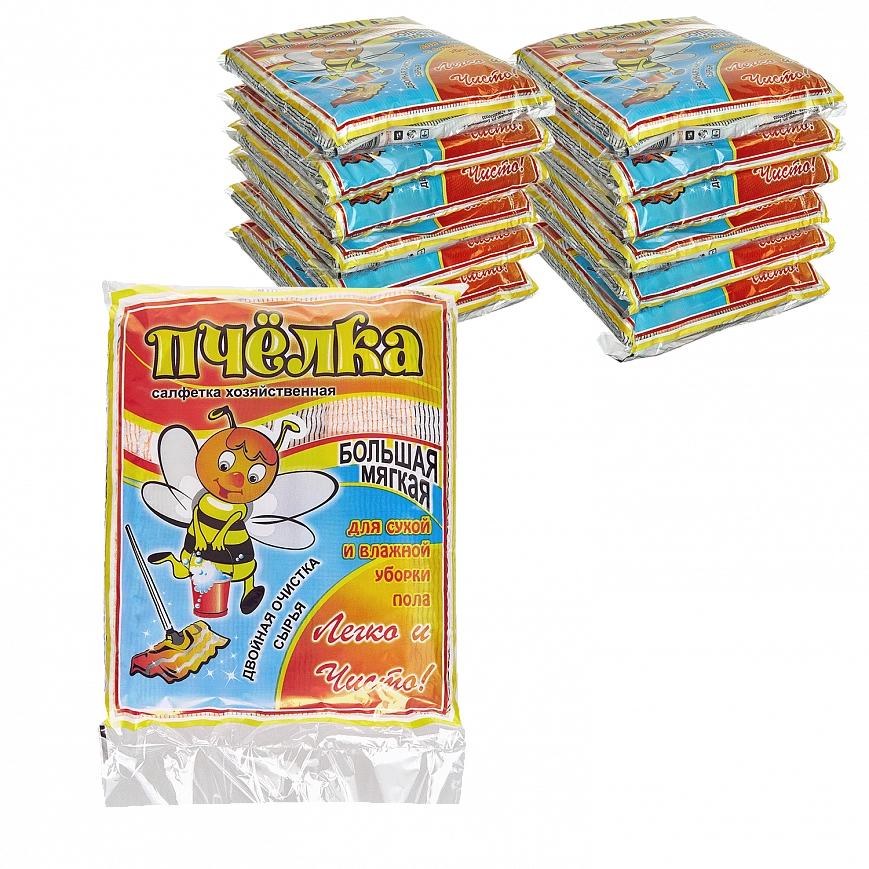 Тряпка для пола Пчелка 75х100 (20шт*кор)
