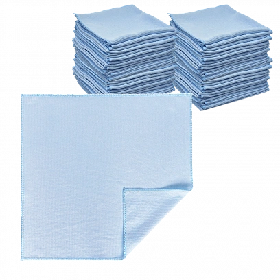 Микрофибра для Стекол 35х35 - оверлок Аквамарин 250гр (200шт*кор)