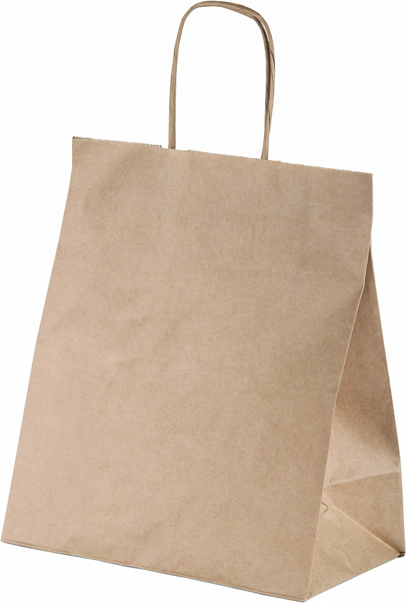 Пакет с крученными ручками 320х200х370 - [200шт] бумажный 70гр 