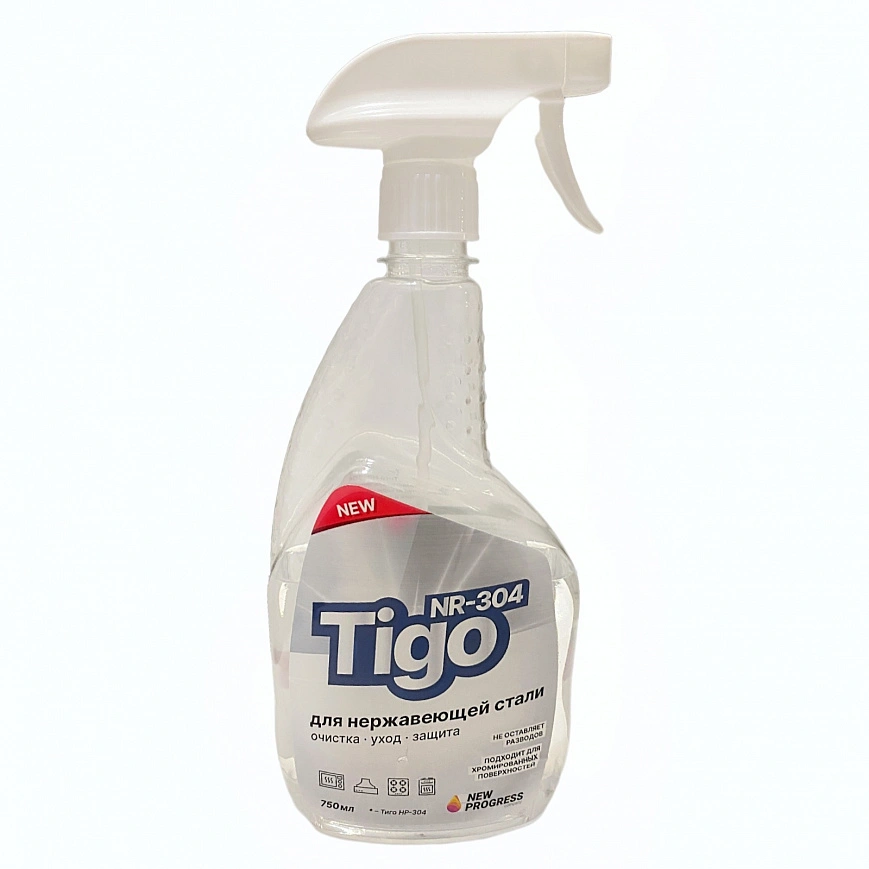 "Tigo" для чистки хромированной поверхности 0,75л /спрей/ (12шт*кор) "Tigo" для чистки хромированной поверхности 0,75л /спрей/ (12шт*кор)