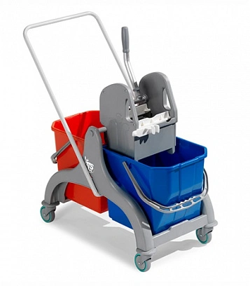 Тележка 2х25л ведра + отжим + лоток 