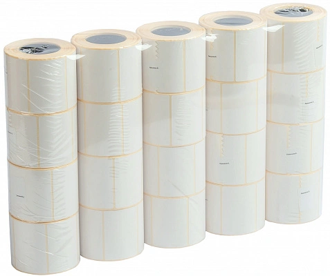 Термоэтикетка 58х40мм - 8рул - 600 этикеток (8уп*кор)