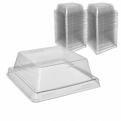 1EA OneClick  550мл крышка Высокая - 50шт квадратная 40мм (8уп*кор)