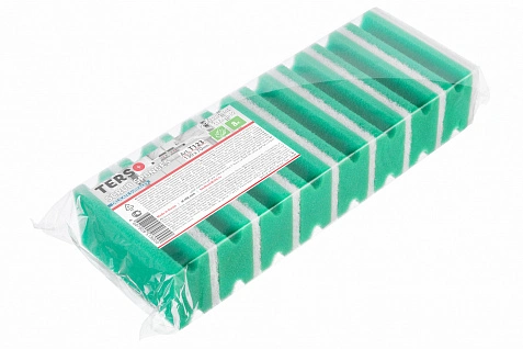 Terso Губка с фрезой удлин. 130х70х45 - 8шт зеленая c белым с абр.750 EL (16уп*кор) Terso Губка с фрезой удлин. 130х70х45 - 8шт зеленая c белым с абр.750 EL (16уп*кор)