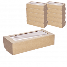 Коробка 1EA OneBox коробка с окном  500мл [350шт] 70х170х40