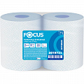 FOCUS Полотенца бумажные голубые в рулоне 2сл 350м - [2шт] лист 35х24