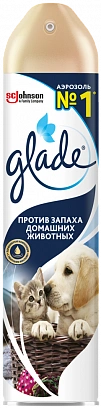 Освежитель воздуха "Glade" 300мл против Запаха Животных (12шт в упак)