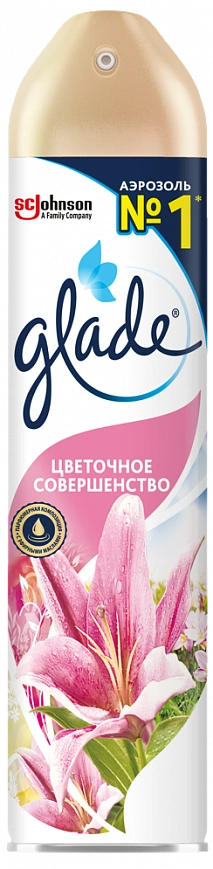 Glade - Цветочное совершенство | освежитель воздуха 300мл (12шт*кор)  Glade - Цветочное совершенство | освежитель воздуха 300мл (12шт*кор)