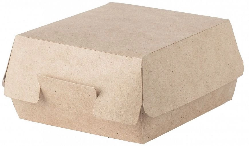 Коробка для бургера крафт - M 100х100х60 (300шт)