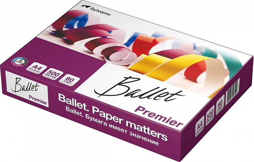 Бумага А Ballet Premier /500л/ (5шт-уп) Бумага А Ballet Premier /500л/ (5шт-уп)