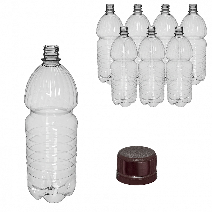 Бутылка + крышка 1500мл - [50шт] Пиво PET 