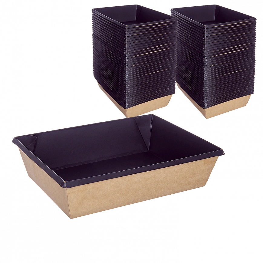 1EA OneClick 1000мл Контейнер Черный - 50шт (6уп*кор)