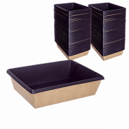 Коробка 1EA OneClick  500мл Контейнер Черный [400шт]