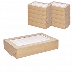 Коробка 1EA OneBox коробка с окном 1000мл [250шт] 120х200х40