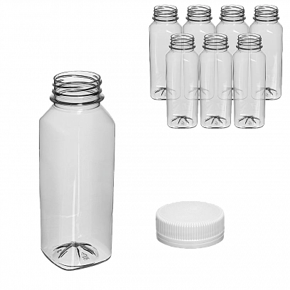 Бутылка + крышка  300мл - [100шт] Смузи PET 