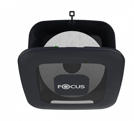 Диспенсер "Focus" черный для туалетной бумаги в средних рулонах