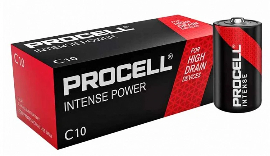 Батарейки С - Duracell Procell Intense LR14 10шт
