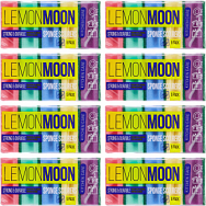 Губка пл.650 ФРЕЗА Желтая EL с Фиолетовом с абразивом /96х64х42/ "Lemon Moon" 5шт (72шт-уп) 