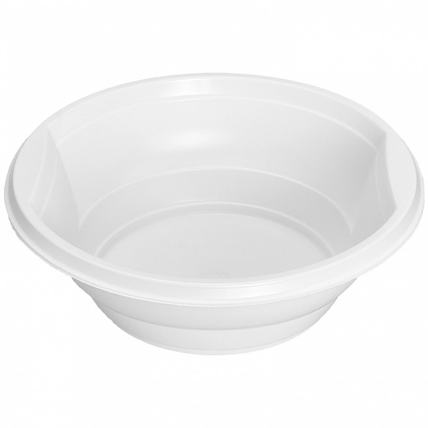 Тарелка пластиковая суповая 500мл 50шт PP "ПолиЭР" (20шт-уп) 