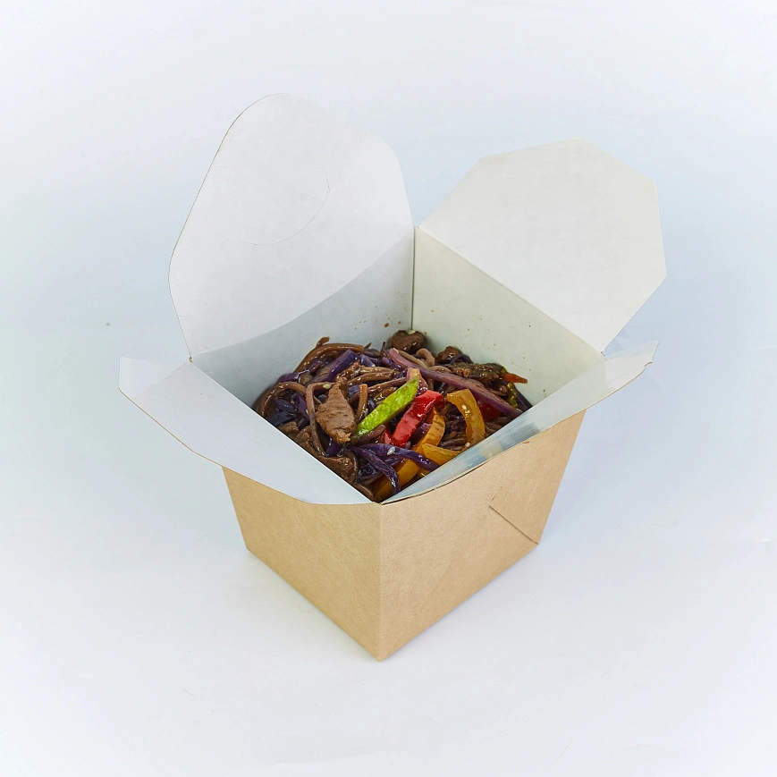 "DoECO" Контейнер "WOK" для лапши Квадратный 700мл Крафт "NOODLES" GL 20шт в упак (15уп в кор) "DoECO" Контейнер "WOK" для лапши Квадратный 700мл Крафт "NOODLES" GL 20шт в упак (15уп в кор)