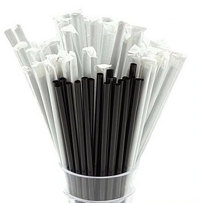 Трубочки в инд. б/м уп. 7х240мм - 250шт черные (10уп*кор) Трубочки в инд. б/м уп. 7х240мм - 250шт черные (10уп*кор)